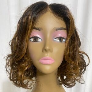 5x6 HD Lace Front Wig Wear and Go Human Hair Loose Wave T1B/P2/30 Glue-less 12”